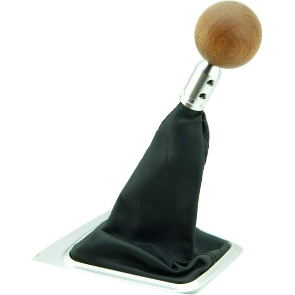Wood Shift Knob Universal Gear Shifter Knobs with 4 Adapters Shifter Level Stick Wooden Round Ball