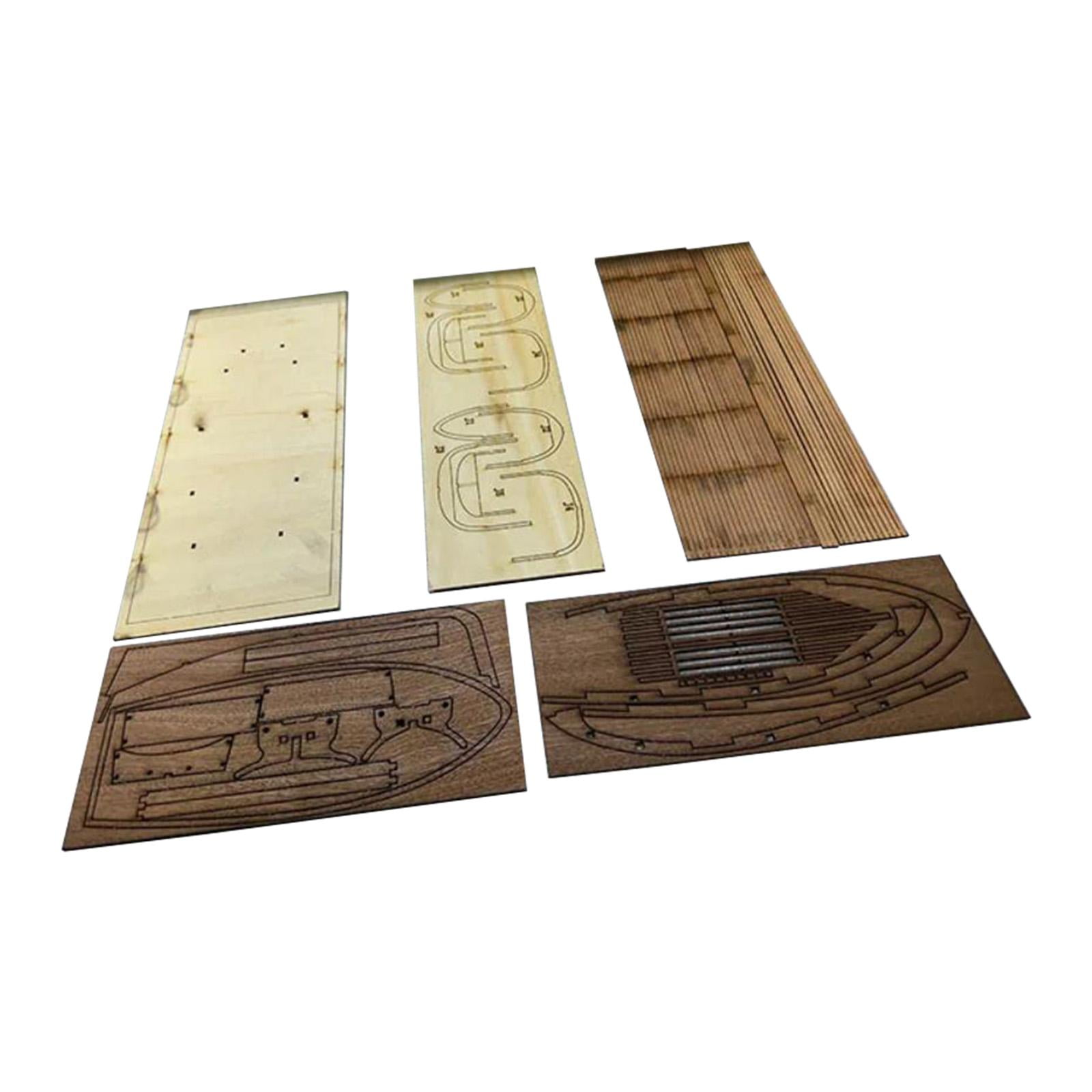 Wood Ship Model Kit DIY Scale Boat Project Unfinished Woodcraft for ...