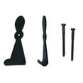 thumbnail image 1 of Wood Shutter Hardware 30-14-88267 Large Georgetown Shutter Dog with Lag Bolt, Black - Set of 2, 1 of 1