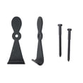 thumbnail image 1 of Wood Shutter Hardware 30-14-88268 Small Georgetown Shutter Dog with Lag Bolt, Black - Set of 2, 1 of 1