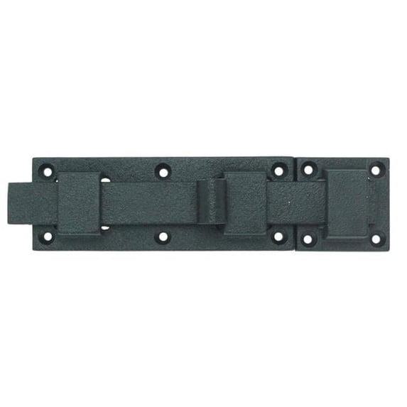 Wood Shutter Hardware 30-14-88500PC 6 in. Shutter Slide Bolt, Black