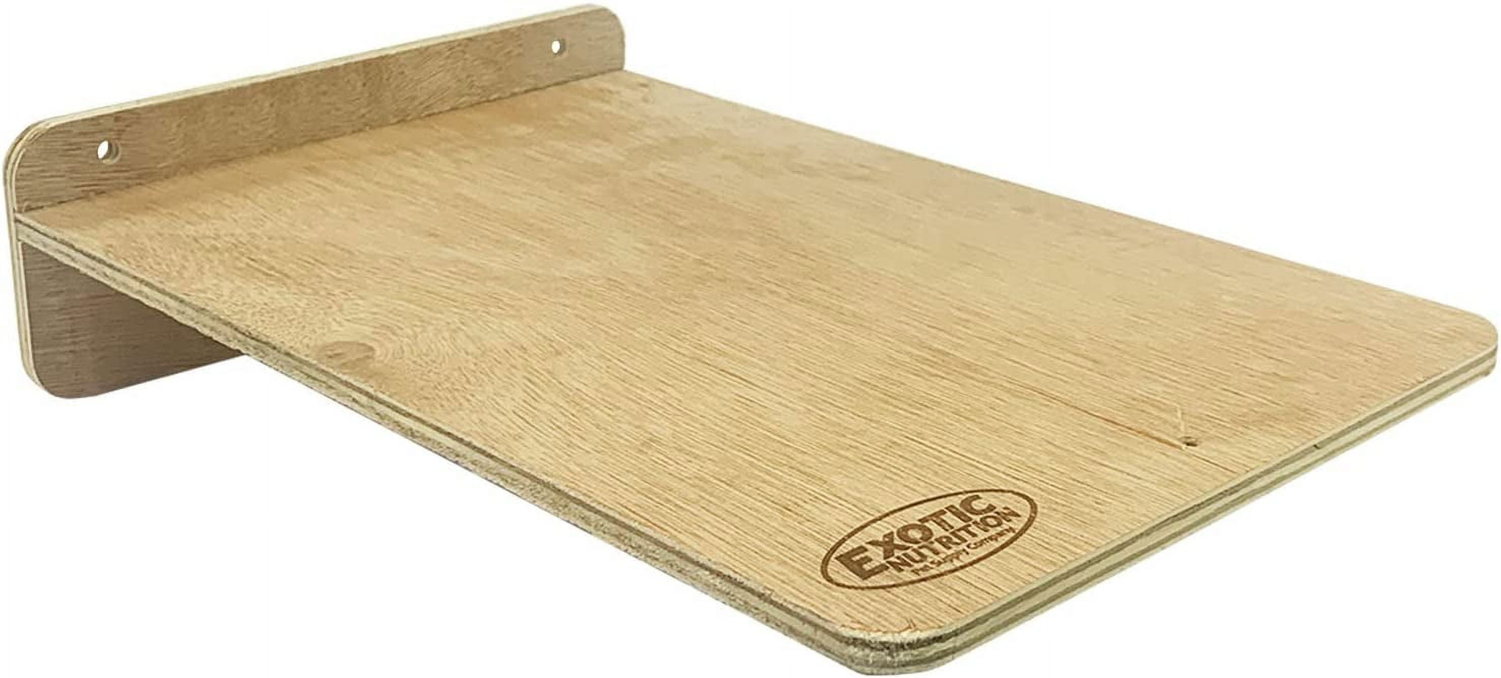 Wood Side Platform (Medium) Natural Climbing Cage Accessory Shelf