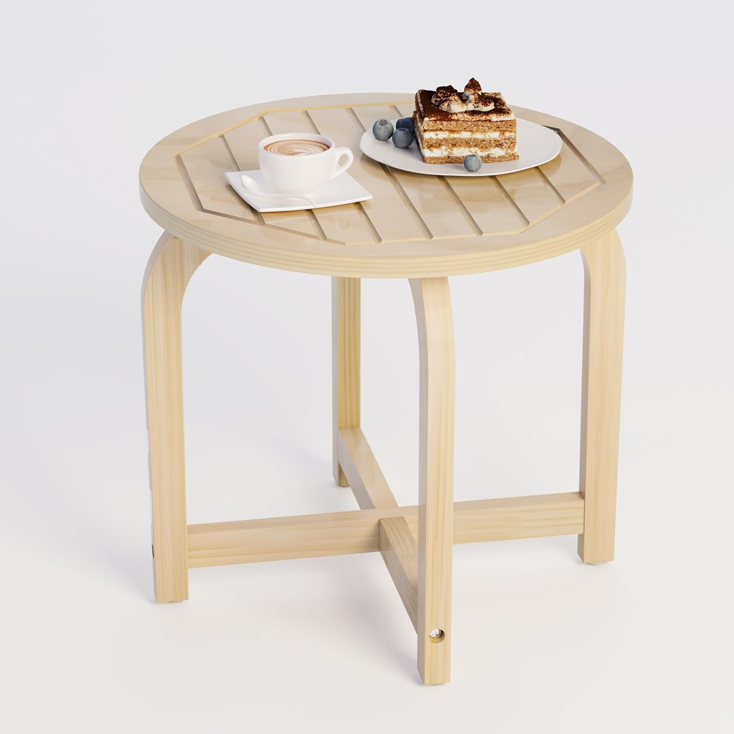 Wood Side Table,Small Round End Table,Accent Side Table,Small Round ...