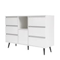 thumbnail image 1 of Wood Sideboard Buffet Cabinet with Storage Shelf, Bar Cupboard Storage Cabinet with LED Light, 1 of 8