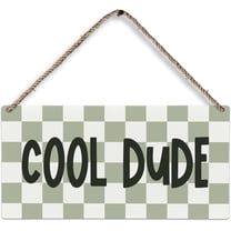 Wood Sign 5x10 Inch Cool Dude Preppy Boho Wood Plaque Sign Boy Nursery Decor Toddler Boys Room Decor Toddler Room Decor For Boys Cool Dude Sign Kitchen Home Wall Hanging Decor Gift For Women Men
