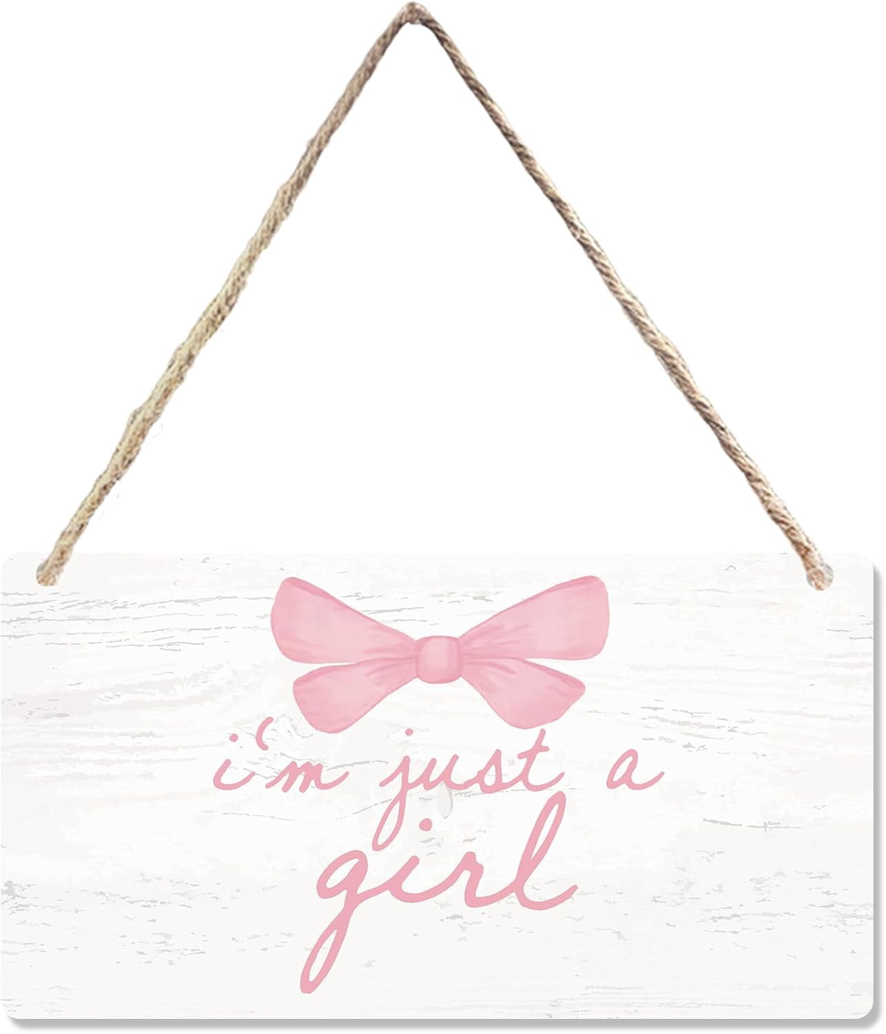 Wood Sign 5x10 Inch Coquette Girl Bow Wooden Sign Cute Girly Preppy ...