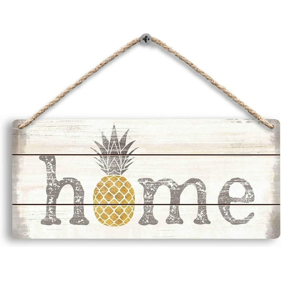 Wood Sign 5x10 Inch Home Sign Pineapple Hanging Wooden Signs Vintage Pineapple Decor For Home Kitchen Living Room Bedroom Pineapple Wall Decor Pineapple Lovers Home Decor Gift For Women Men