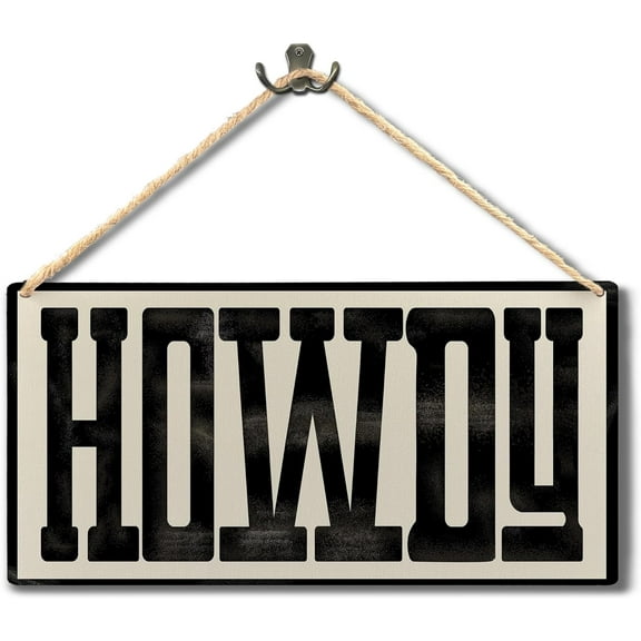 Wood Sign 5x10 Inch Ryeolo Howdy Sign Trendy Funky Howdy Western Wood Signs Wall Hanging Western Wall Art Boho Western Wall Decor Cowboy Wall Decor Western Home Living Room Decor Wall Pediments
