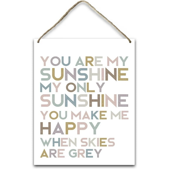Wood Sign 8x10 Inch Hanging Plaque With Rope Home Wall Decor Wood You Are My Sunshine Only Sunshine Sign Door Decor Wood Hang Sign For Study Dining Room Bedroom Kitchen Farmhouse Art Plaque Gift