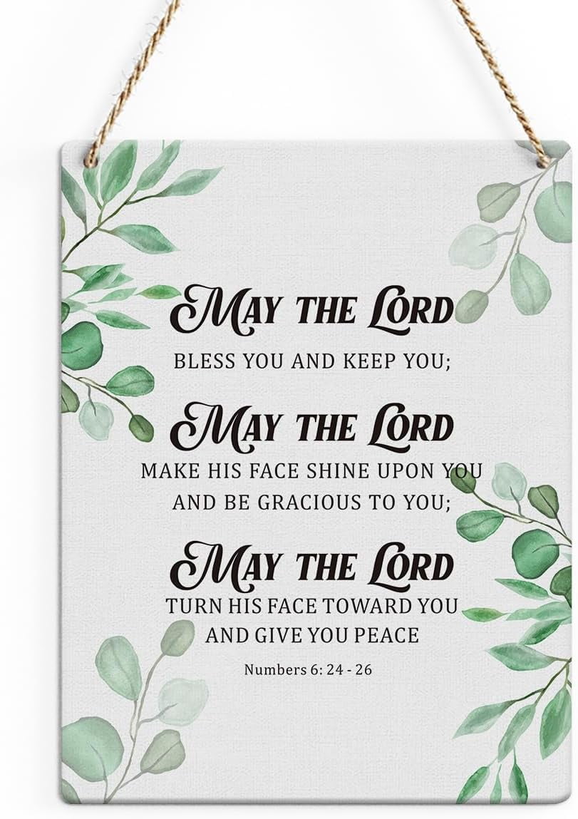 Wood Sign 8x10 Inch Inspirational Christian Room Decor Religious Gifts ...