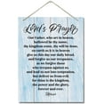 thumbnail image 1 of Wood Sign 8x10 Inch Inspirational Wood Art Signs Lord'S Prayer Wall Sign Hanging Printed Wall Plaque Wood Signs Home Decor Our Father Who Art In Heaven Hallowed Be Thy Name Christian Wall Decor, 1 of 6