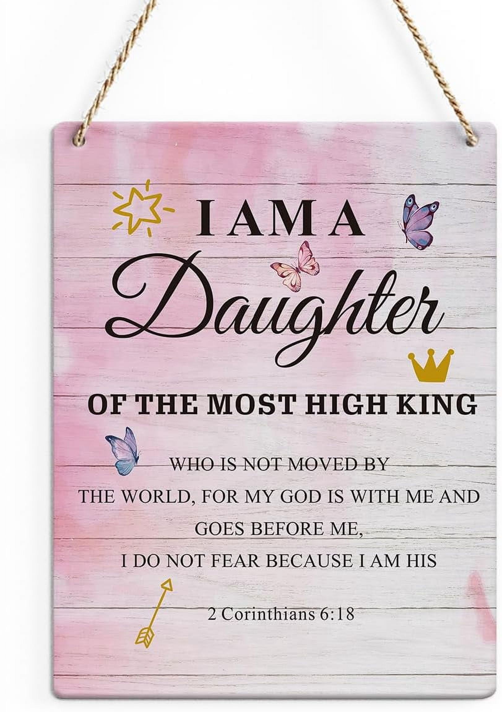 Wood Sign 8x10 Inch Motivational Wall Decor Christian Religious ...