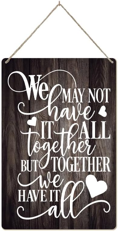 "Together Is Our Favorite Place" Retro Metal Tin Sign - Farmhouse Wall Decor, 15.8x4 Inch - View #13