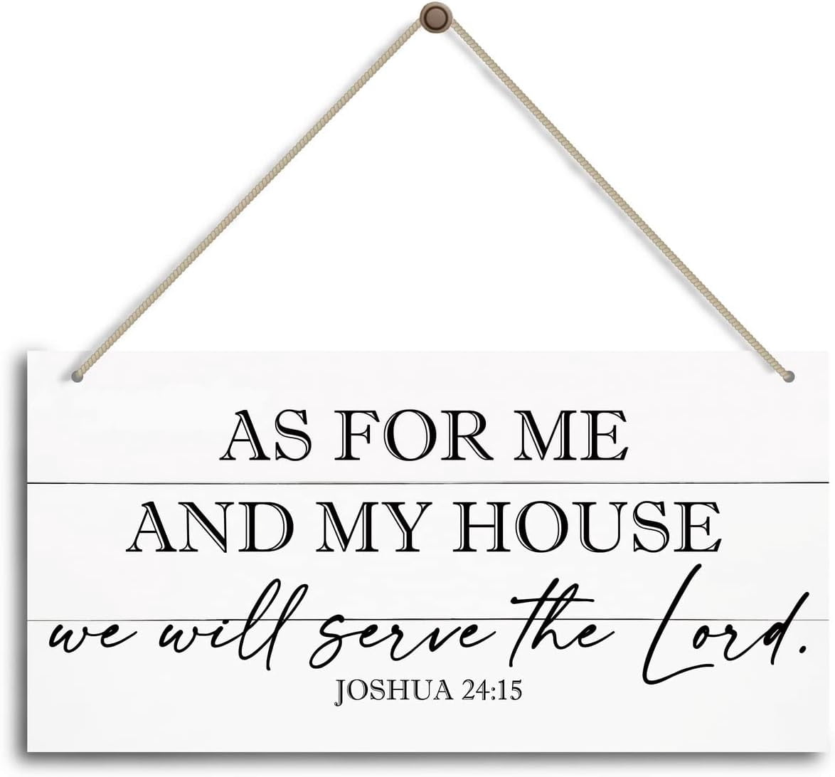 Wood Sign 6x12 Inch As For Me And My House We Will Serve The Lord ...