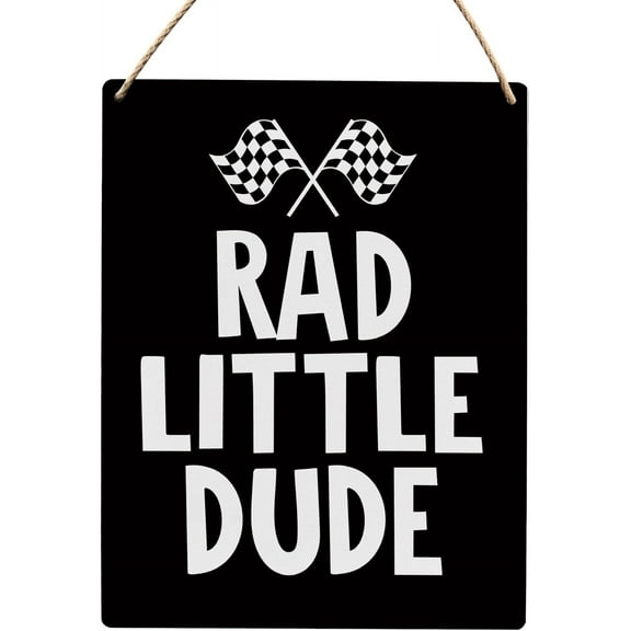 Wood Sign 8x12 Inch Boys Room Decor Rad Little Dude Wood Hanging Sign Neutral Cool Wall Decor Wooden Slogan Hanging Sign For Playroom Boys Teen Room Toddler Room Gift For Women