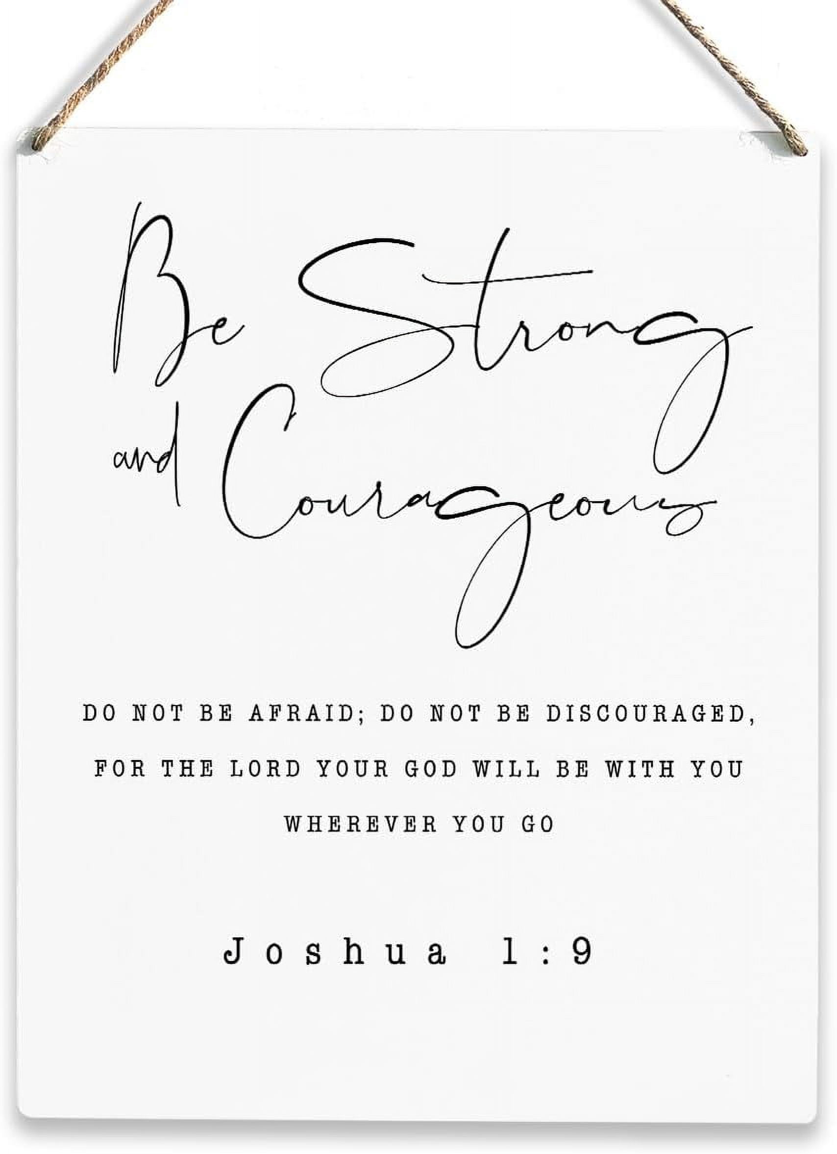 Wood Sign 8x12 Inch Christian Inspirational Quotes Wall Decor ...