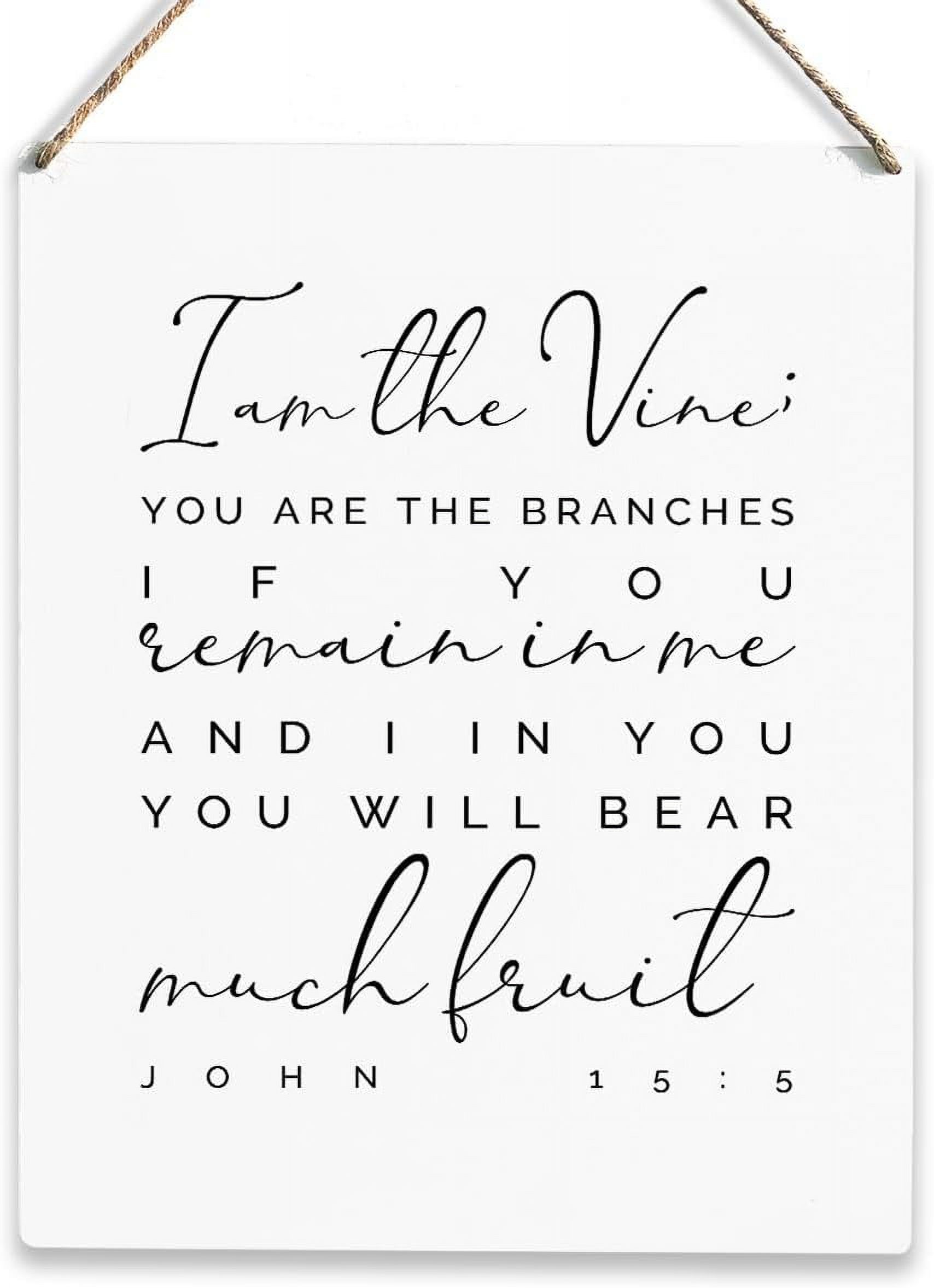 Wood Sign 8x12 Inch Christian Quotes Wall Decor Motivation Rustic