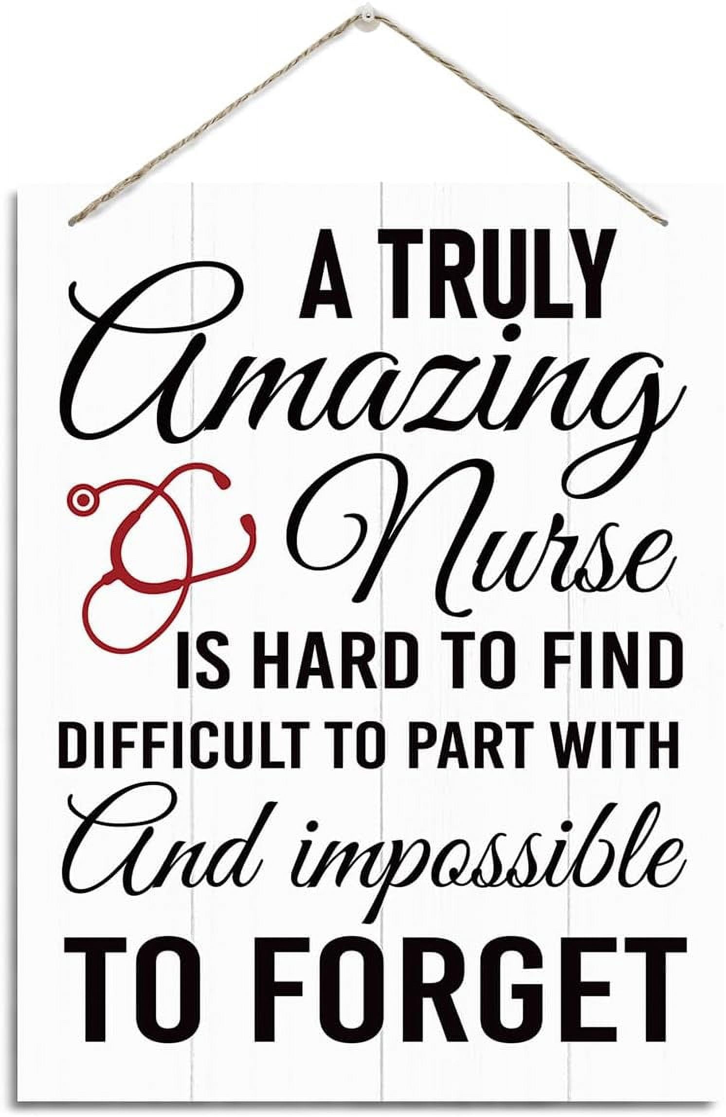 Wood Sign 8x12 Inch A Truly Amazing Nurse Sign Hanging Wood Plaque Sign ...