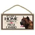 thumbnail image 1 of Wood Sign: It's Not A Home Without A PRESA CANARIO | Dogs, Gifts, 1 of 1
