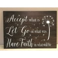 thumbnail image 1 of Wood Sign Rustic Pallet Sign 'Accept What is Let Go of What was Have Faith in What Will Be Pallet Sign Home Decor Inspirational Signs Wall Art Decorative Home Desk Sign, 1 of 5
