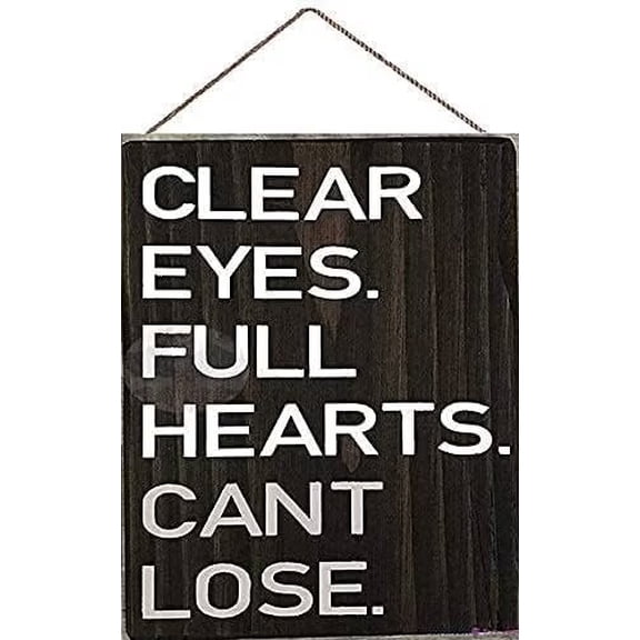 Wood Sign, Rustic Wall Art, Friday Night Lights Quote, 8x12 INCH