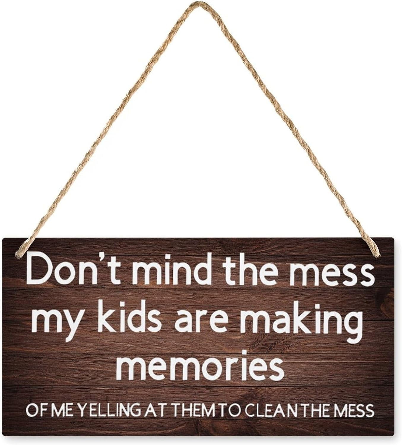 Wood Signs Decor Don't Mind The Mess Wood Sign Decor Home Vintage Wood ...