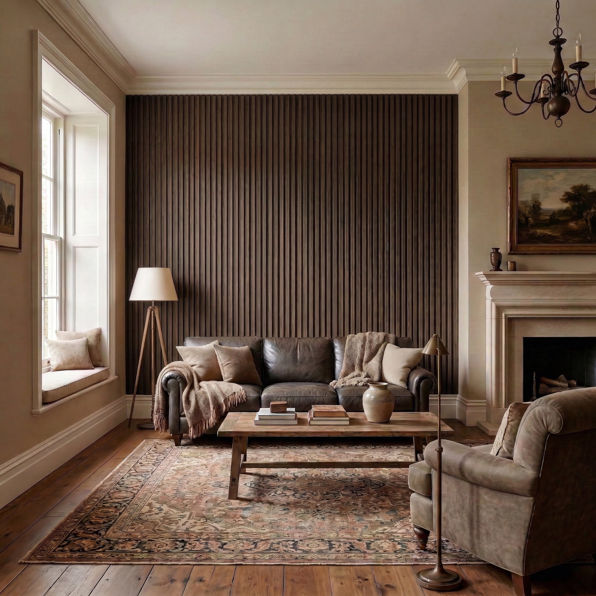 Wood Slat Acoustic Wall Panels, 3D Fluted Soundproof Decorative Panels ...
