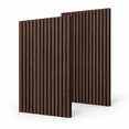 Wood Slat Acoustic Wall Panels Walnut 4 Pack 47.2 X 23.6 In - Walmart.com