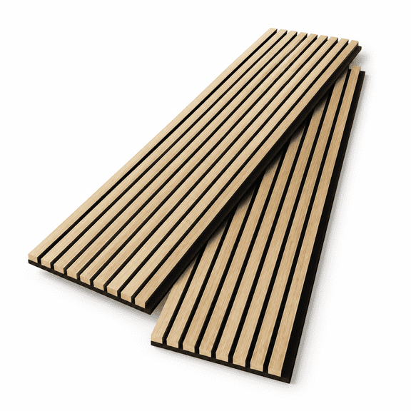 Wood Slat Wall Panel Oak 108'' X 13'' 2 Pack