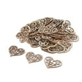 thumbnail image 1 of Wood Slices 50 Pcs 2 inch .8 inch Wood Pieces Unfinished Hollow Wooden Circles for Arts and Crafts Christmas Ornaments, 1 of 7