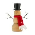 Wood Snowman Tabletop Decor 6.75 in Height, by Holiday Time