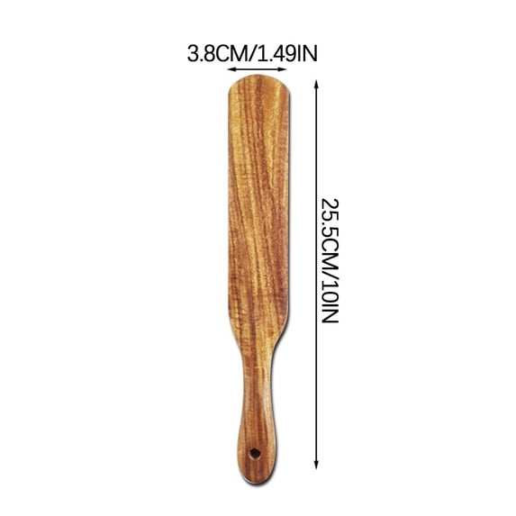 Wood Spatula for Cooking Teak Wood Long Handle Spatula for Stirring and Frying, Multi-Purpose Kitchen Utensil