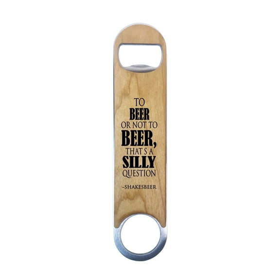 Torched Wood Speed Bottle Opener Magnetic Cap Catcher (Shakesbeer)