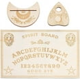 thumbnail image 1 of Wood Spirit Board Pendulum Board Tarot Card Stand Kit Wooden Talking Boards with Planchette Dowsing Divination Hunt Metaphysical Message, 1 of 9