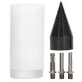 Wood Splitter Drill Bit Electric Firewood Log Splitter Bit Set with 3Pcs Removable Shanks 45mm