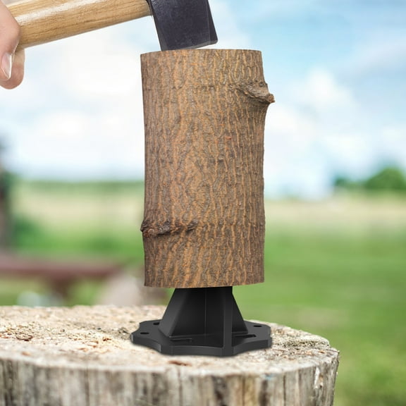 Wood Splitter Sturdy Carbon Steel Kindling Splitter Portable Firewood Splitter with Cloth Bag Manual Log Splitter for Home Outdoor Camping