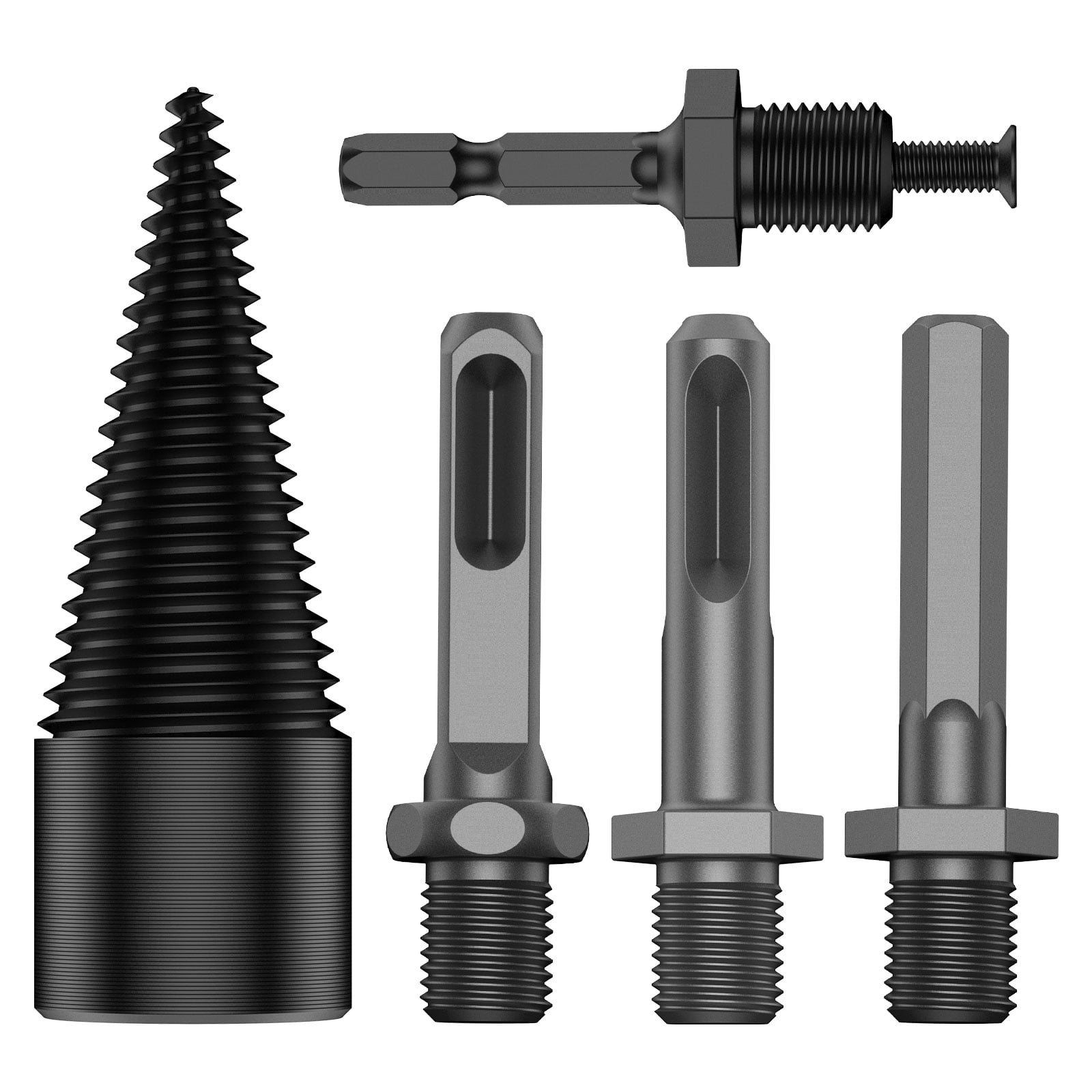 Wood Splitting Drill Bit Solid Firewood Drill Bit High Efficient Wood ...