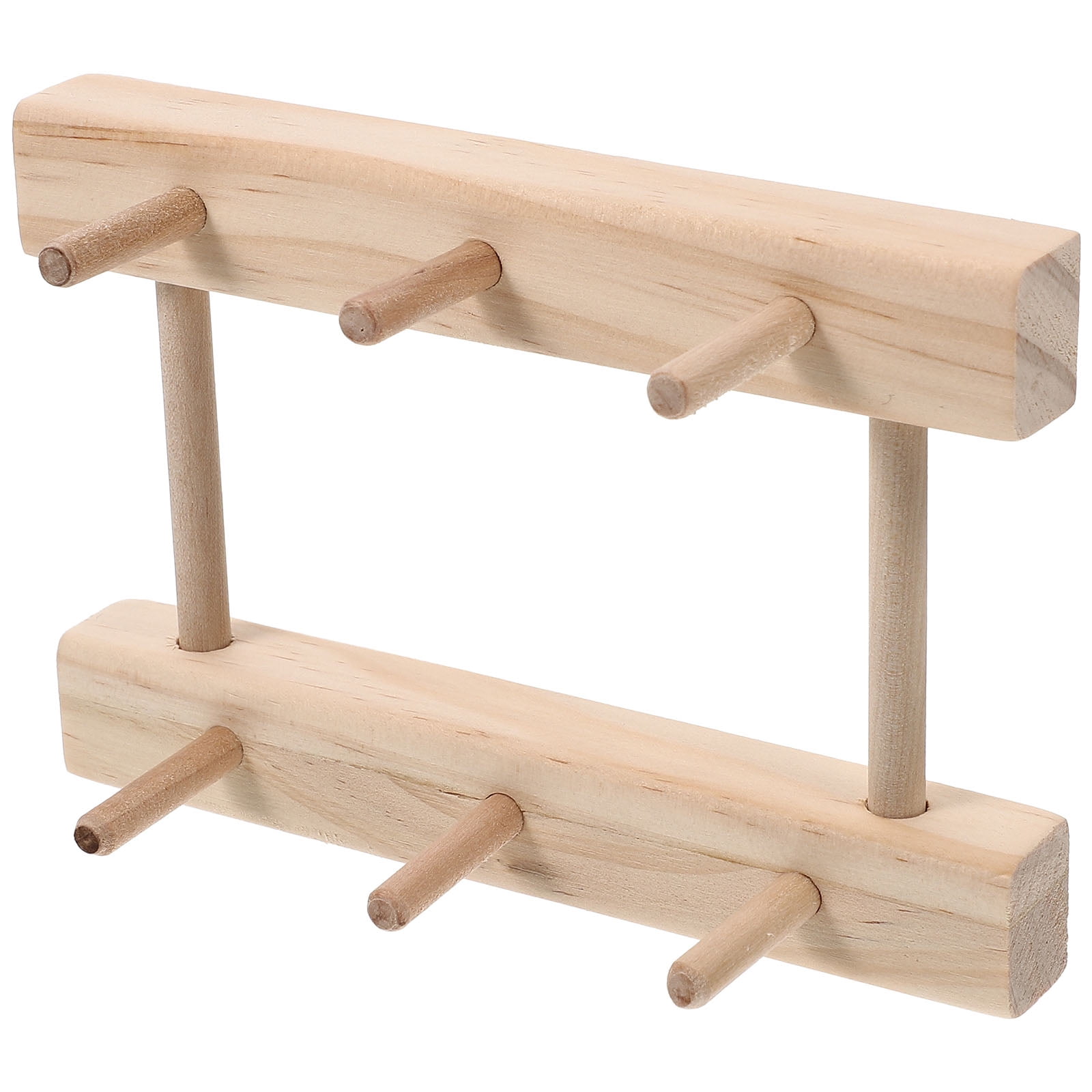 Wood Spool Storage Rack Holding Wooden Spools Yarn Holder Stand Braiding Knitting Accessory