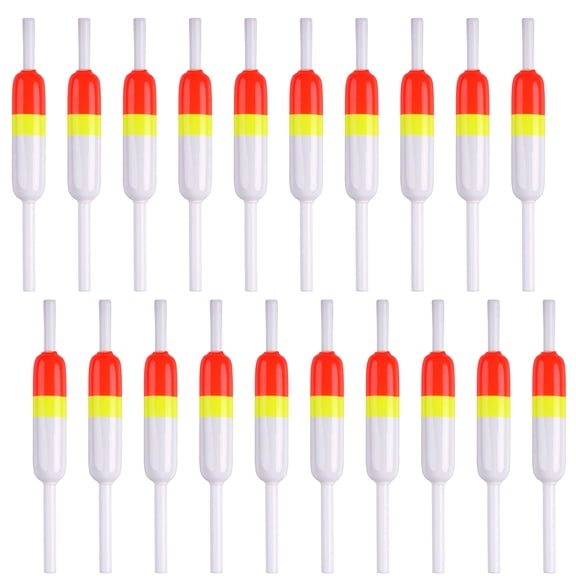 Wood Spring Oval Stick Fishing Floats For Crappie Catfish Trout, 20 Pack