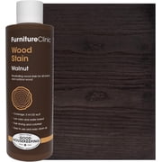 Furniture Clinic Wood Stain | Walnut | Water Based | Fast Drying, Low Odor, Non-Toxic | for Indoor & Outdoor Furniture and More | Multiple Finishes | 8.5oz / 250ml