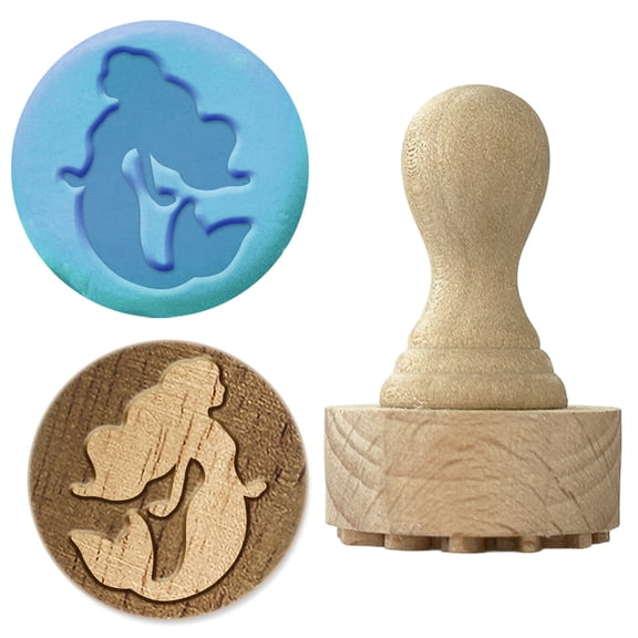 Wood Stamps with Handle for Post Decoration DIY Card Making 45x25.4mm