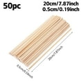 thumbnail image 1 of Wood Sticks For Crafting,Unfinished Natural Hardwood Sticks,Wooden Craft Sticks,Arts Sticks For Crafts And DIYers/ Diy Handmade Round Wooden Sticks Colorful Popsicle Sticks Ice Cream Sticks (50Pcs), 1 of 9