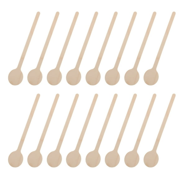 Wood Stirrer Beverage Stirring Rods for Coffee Tea Sugar Swizzle Stir Sticks 50Pcs Mixing Sticks
