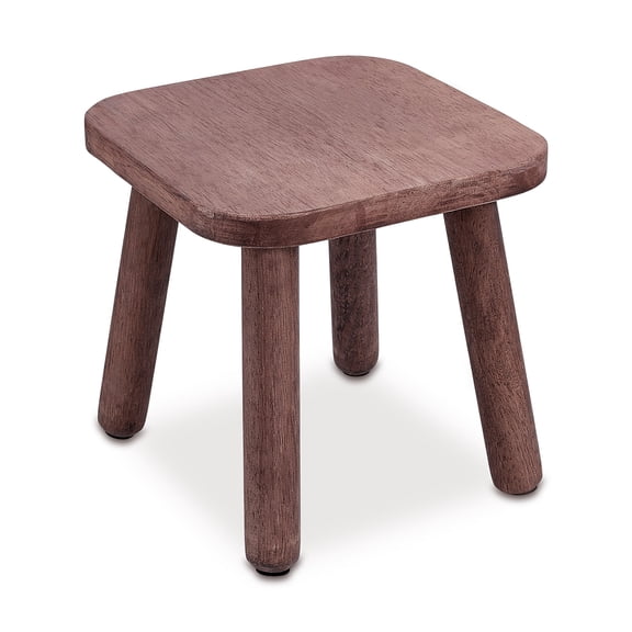Wood Stool Household s Stools Square Saddle Brown 236x236x245mm
