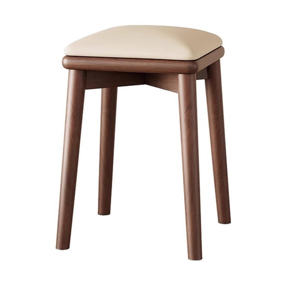 Wood Stool School Chairs Dressing Stool,Backless Chairs with Square Top,Stacking Stools Kitchen Island Barstools Portable Seating for Dining Room