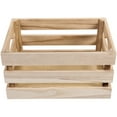 thumbnail image 1 of RENACLIPY Large Vintage Khaki Wooden Storage Basket Organizer for Home, Blanket, Toy, Laundry Storage with High Capacity, 1 of 10