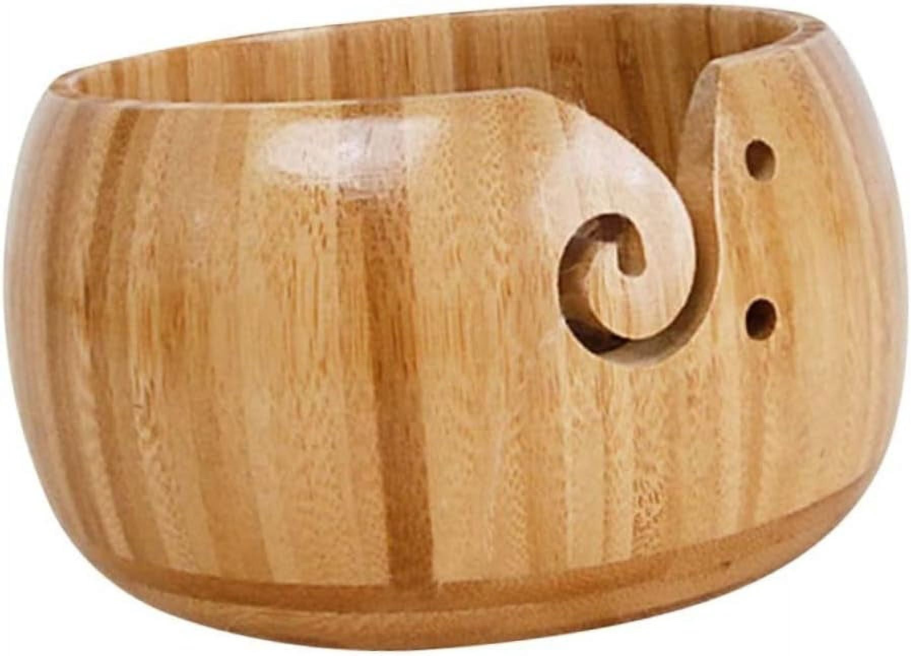 Katech Ceramic Flame Yarn Bowl For Crocheting - Handmade, Cute Knitting Bowl Gift