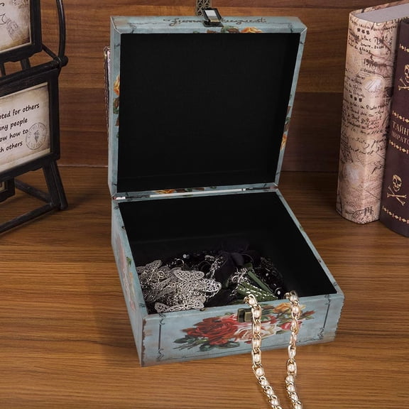 Wood Storage Box Set of 3, Vintage Decorative Nesting Boxes