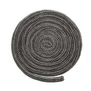 Wood Stove Door Gasket Stove Fiberglass Cord Wood Stove Rope Seal Replacement Gasket for Woodburning Stoves Graphite Impregnated Fiberglass Gaskets (1/2 x 118 Inch)
