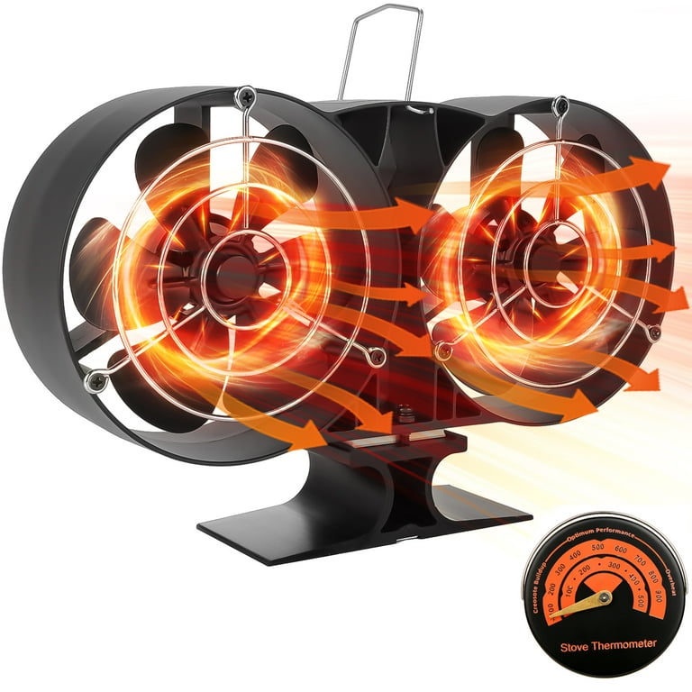 6 Blades Heat Powered Stove Fan No Battery Or Electricity Fireplace Fan  Required Log Wood Burner Eco Quiet Fan Home Heater Fan - Stoves - AliExpress